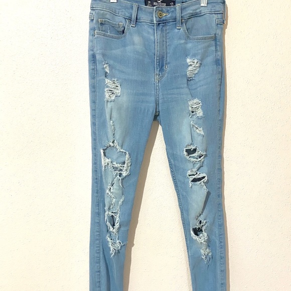 High Rise Super Skinny Distressed Jeans - Picture 1 of 4